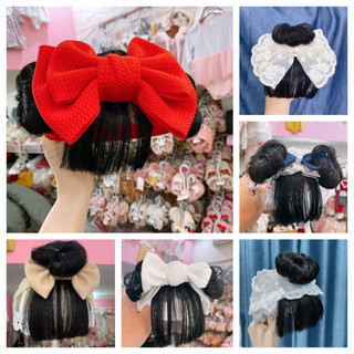 Turban tóc giả cho bé, băng đô tóc giả bé gái