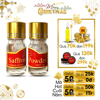 Saffron nhụy hoa nghệ tây Beebeauty chính hãng hộp 1gr bột