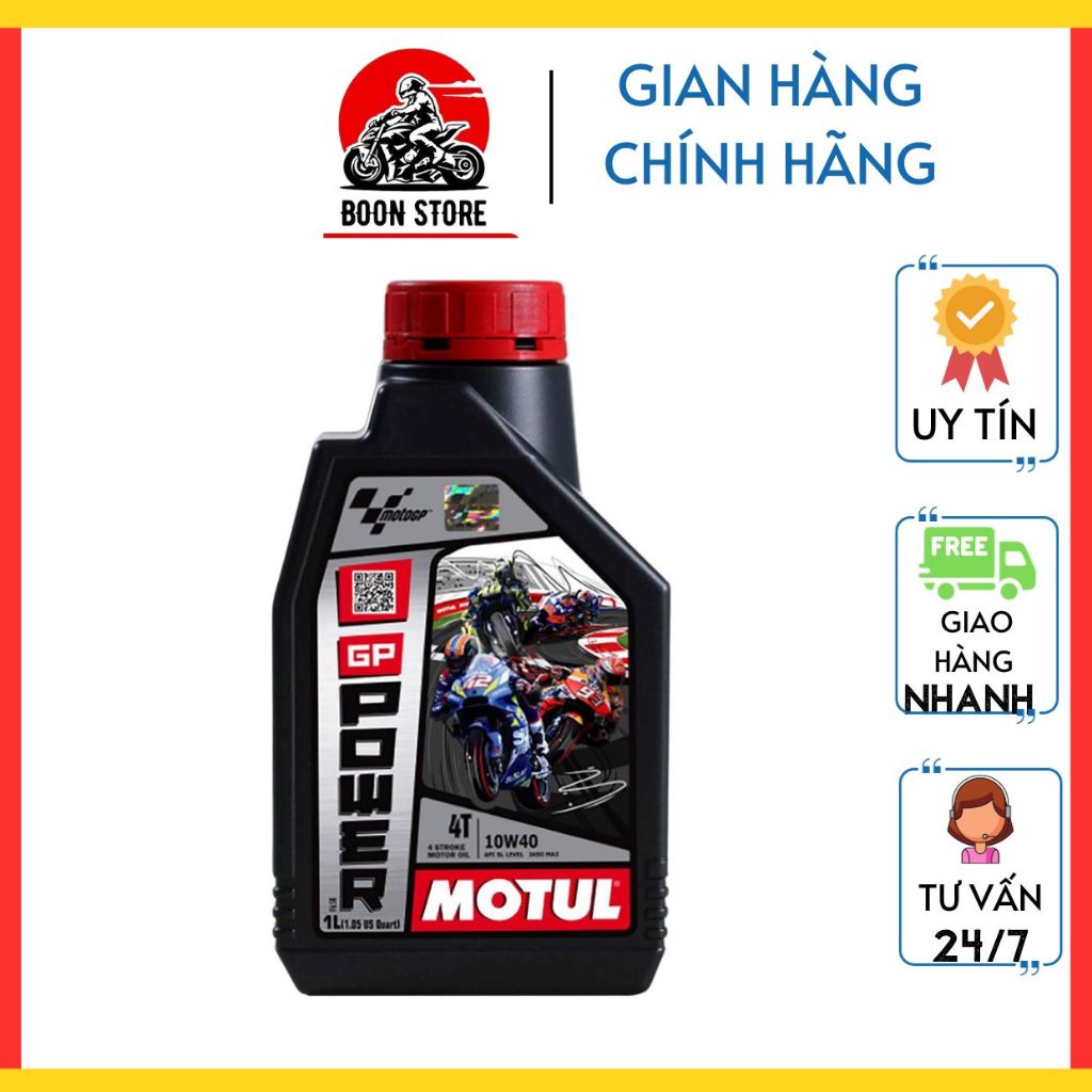Nhớt xe máy, nhớt Motul 10W-40 Hàng Chuẩn Chính Hãng. Boon Store
