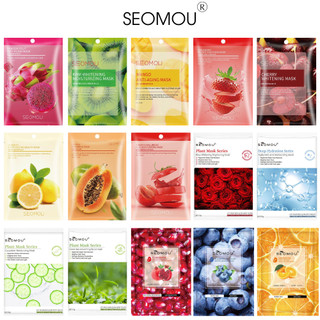 Combo 100 mặt nạ mask nội địa Trung cấp ẩm dưỡng da,mặt nạ hoa quả serum dưỡng trắng mặt nạ trái cây