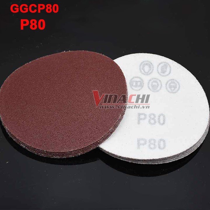 Combo 10 Tờ Giấy Nhám Tròn 120mm Gắn Máy Mài Giá Rẻ các cỡ