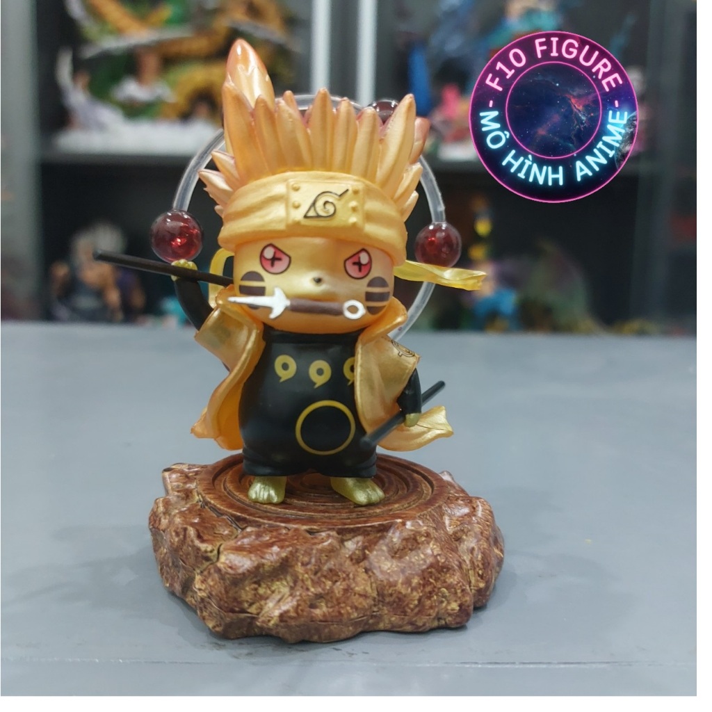 Mô hình Naruto chibi Lục đạo -  mô hình Naruto chibi Lục đạo hiền nhân  cao 10cm sắc nét