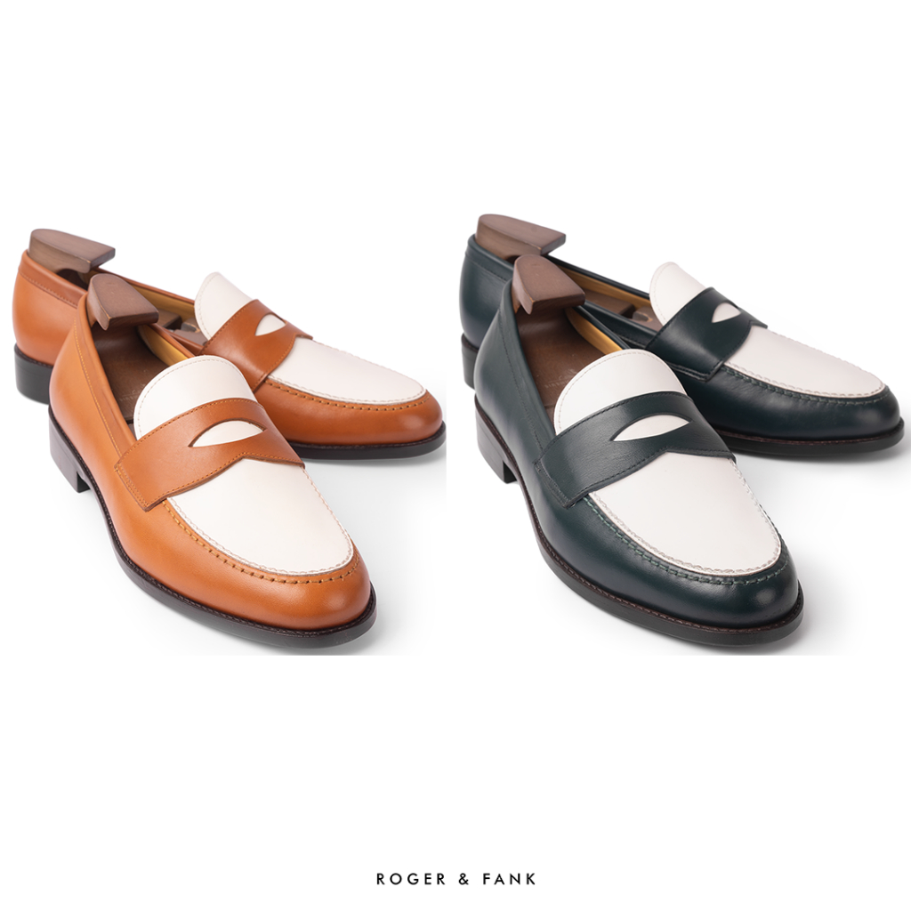 Giày Da Bê Cao Cấp Spectator Loafer Roger & Fank LF889