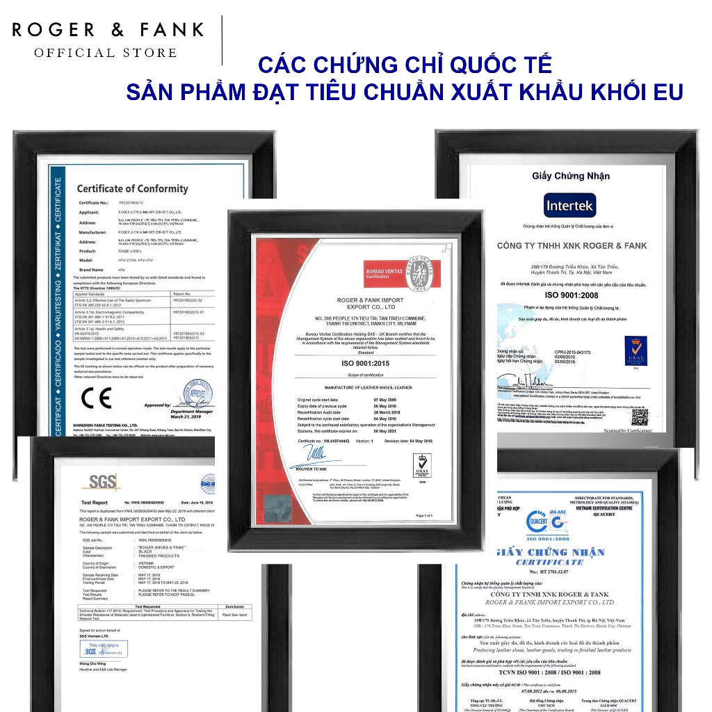 Sandals Nam Quai Ngang Da Bê Cao Cấp Roger & Fank LF868