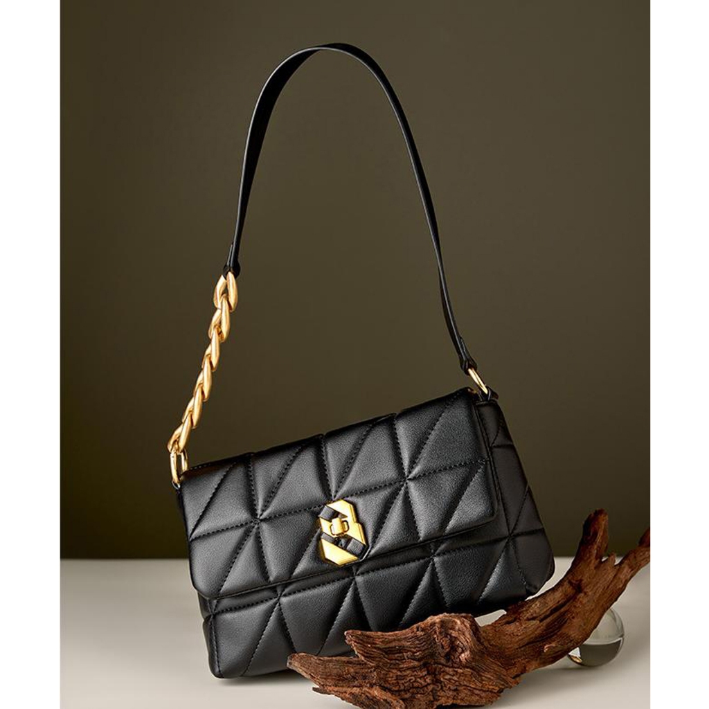 Túi xách nữ đeo vai đeo chéo sành điệu túi thời trang Bag.thanhthu thiết kế khoá đan da 841