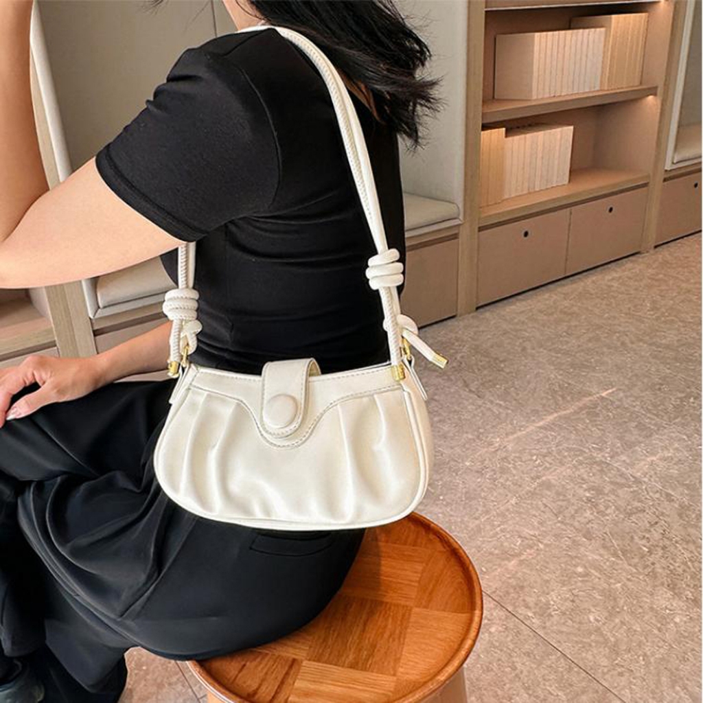 Túi nữ hót túi xách nữ đeo chéo dáng siêu đẹp thời trang Bag.thanhthu da mềm cúc nhúm phong cách Hàn Quốc 842