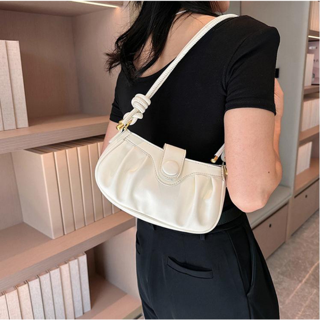 Túi nữ hót túi xách nữ đeo chéo dáng siêu đẹp thời trang Bag.thanhthu da mềm cúc nhúm phong cách Hàn Quốc 842