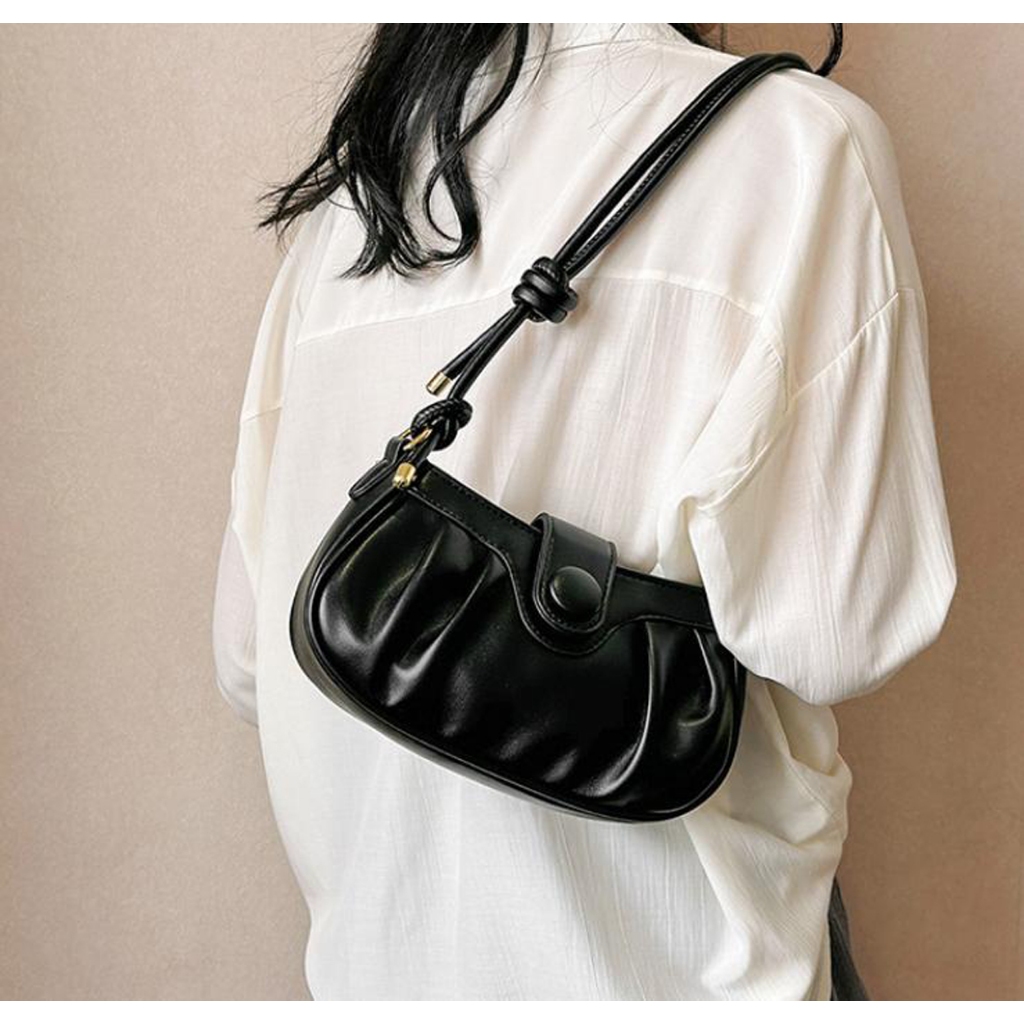 Túi nữ hót túi xách nữ đeo chéo dáng siêu đẹp thời trang Bag.thanhthu da mềm cúc nhúm phong cách Hàn Quốc 842