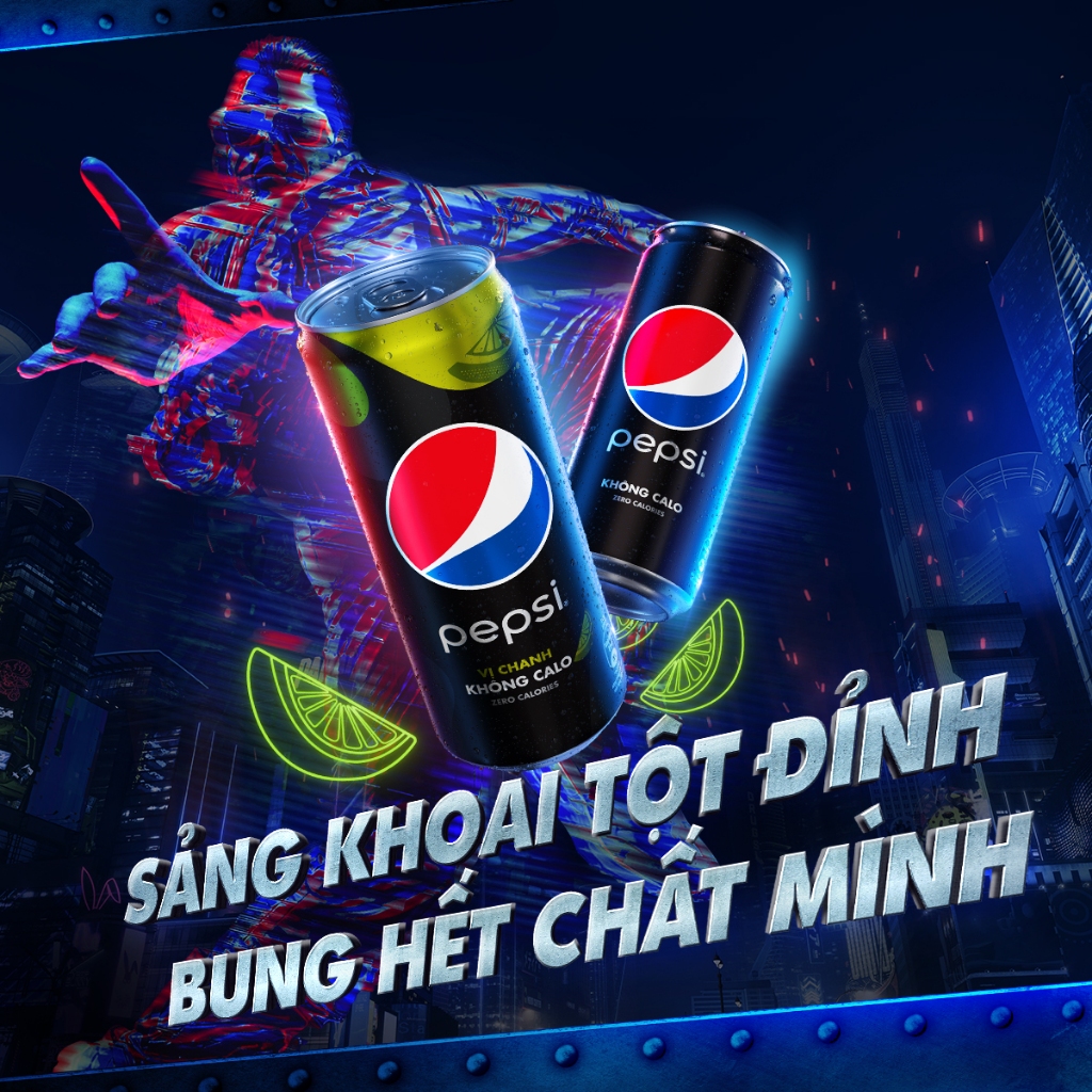 Combo 2 Thùng 24 Lon Pepsi Vị Chanh Không Calo