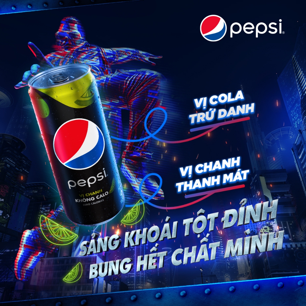 Combo 2 Thùng 24 Lon Pepsi Vị Chanh Không Calo