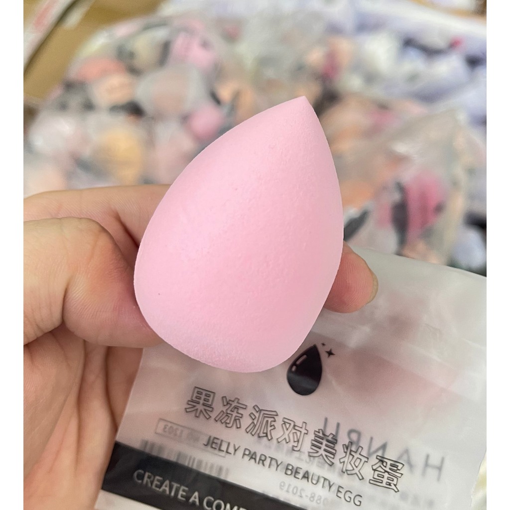 Bông mút tán nền Jelly Party hình Giọt Nước - Trứng Vát - Hồ Lô siêu mịn