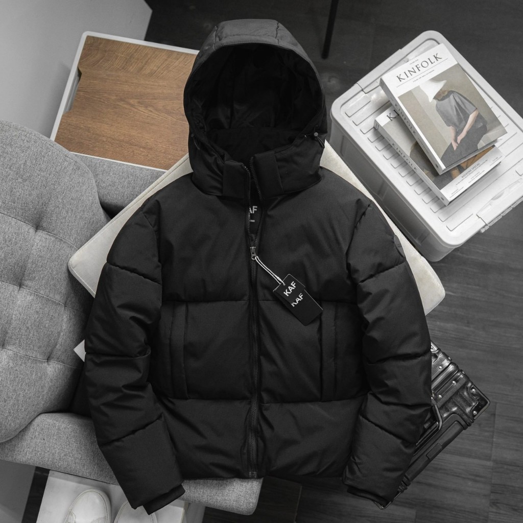 Áo khoác Pakar Jacket Phao, Chần bông dày dặn đầm tay, mũ tháo dời, tay bo, có dây điều chỉnh, Hàng VNXK - AP31