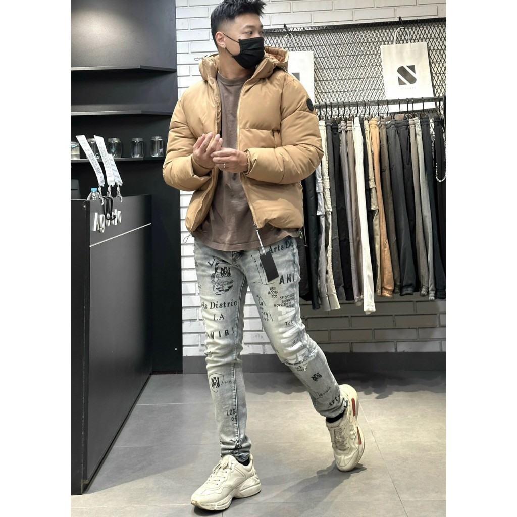 Áo khoác Pakar Jacket Phao, Chần bông dày dặn đầm tay, mũ tháo dời, tay bo, có dây điều chỉnh, Hàng VNXK - AP31