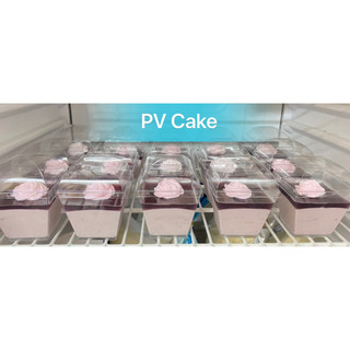 Ly mica có nắp đựng bánh mousse, tiramisu...
