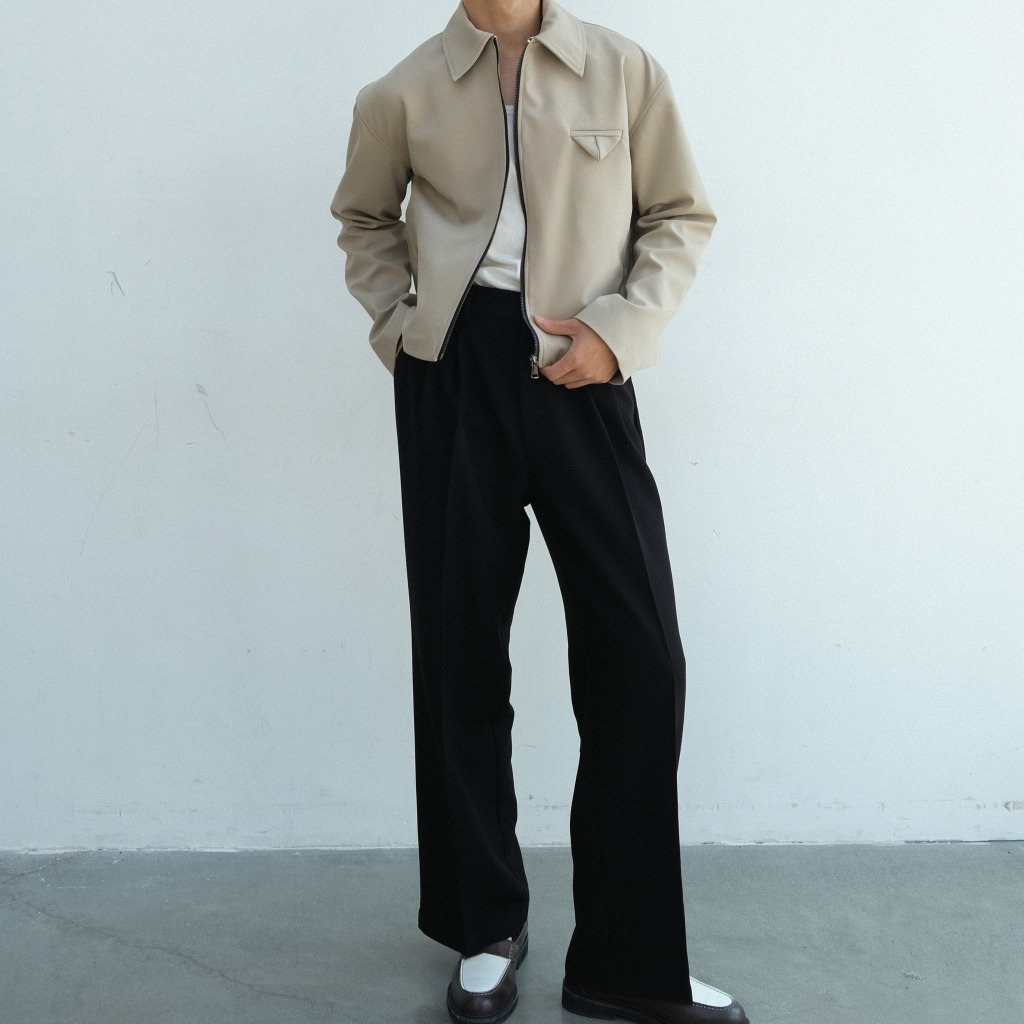 Quần Âu Cạp Cao Form Rộng - Best Seller Wide Leg Trousers B Brown