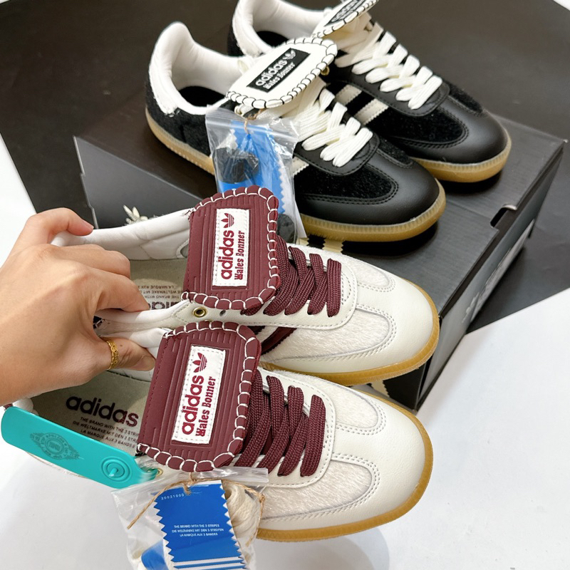 Giày Sneaker Das Originals x Wales Bonner Samba Pony Tonal White