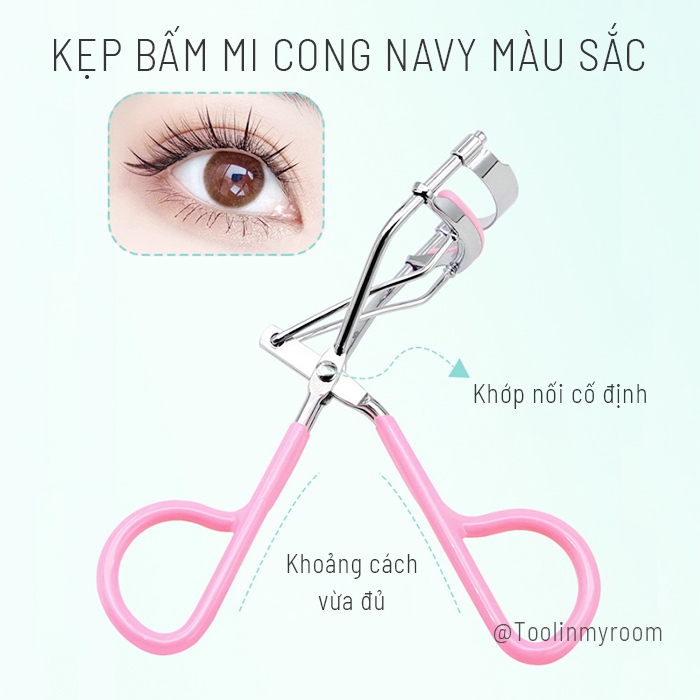 TMR Kẹp Bấm Mi Tơi Và Cong Đều 3 Màu Navy Tiện Lợi Hiệu Quả Tức Thì Chất Liệu Thép Không Gỉ Chắc Chắn