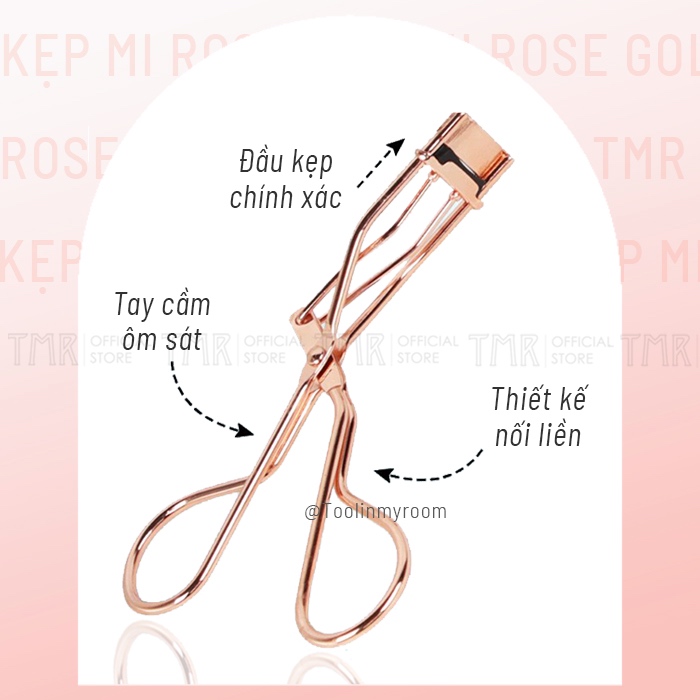 Bấm Mi TMR Chuyên Dụng Dành Cho Mọi Dáng Mắt Khác Nhau Rose Gold