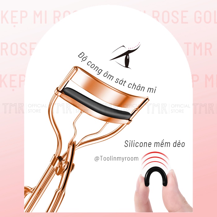 Bấm Mi TMR Chuyên Dụng Dành Cho Mọi Dáng Mắt Khác Nhau Rose Gold