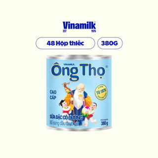 Thùng 48 hộp Sữa đặc có đường Ông Thọ chữ xanh - Hộp thiếc 380g