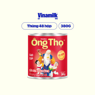 Thùng 48 hộp Sữa đặc có đường Ông Thọ đỏ - hộp thiếc 380g