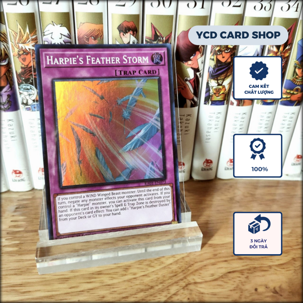 Thẻ bài Yugioh Chính Hãng Harpie’s Feather Storm