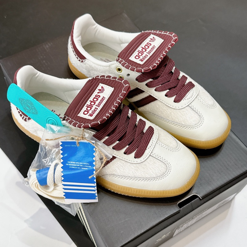 Giày Sneaker Das Originals x Wales Bonner Samba Pony Tonal White