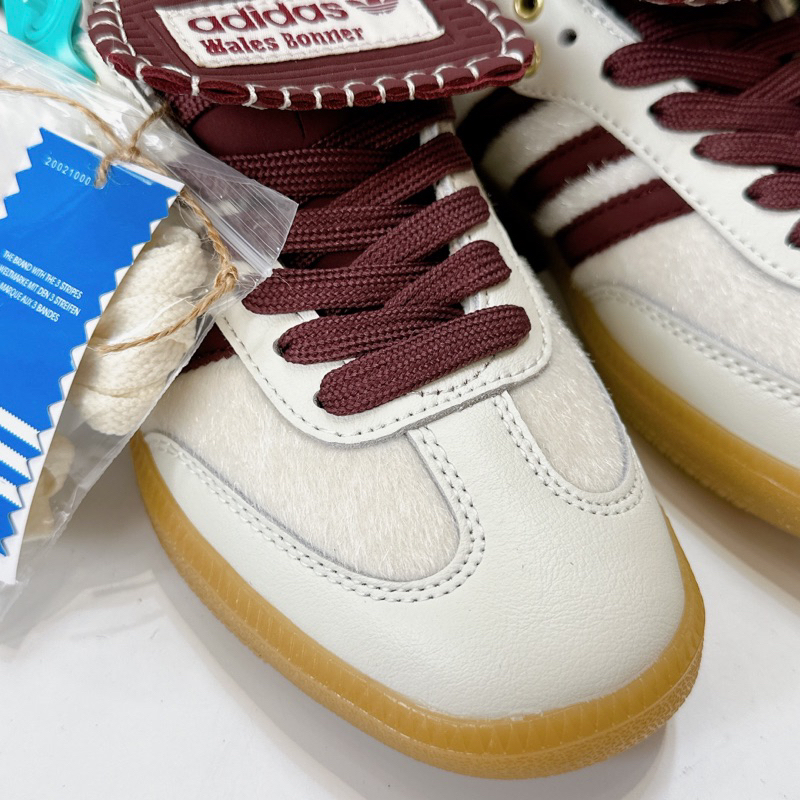 Giày Sneaker Das Originals x Wales Bonner Samba Pony Tonal White