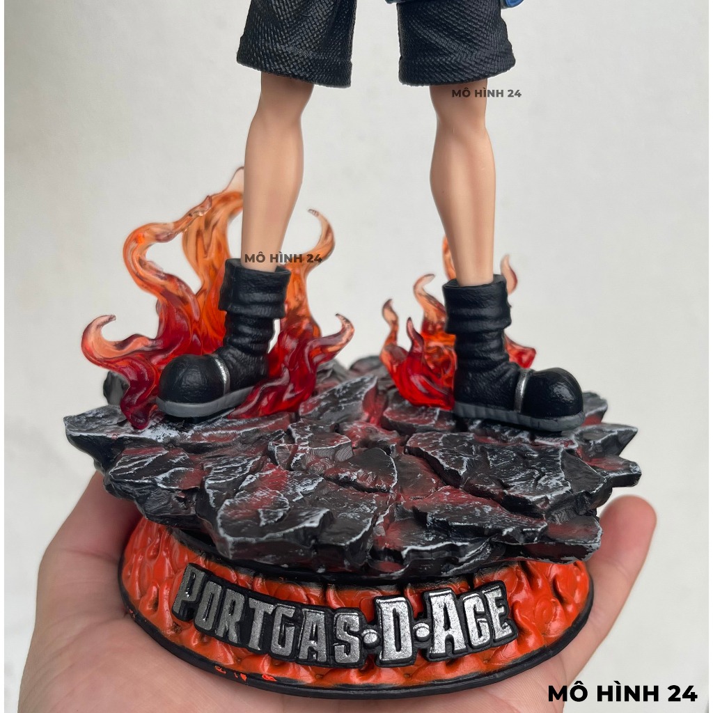 Mô hình nhân vật Portgas D Ace Dream F1 hàng cao cấp figure ACE cầm cầu lửa có base đẹp kỷ niệm 25 năm cao 25cm