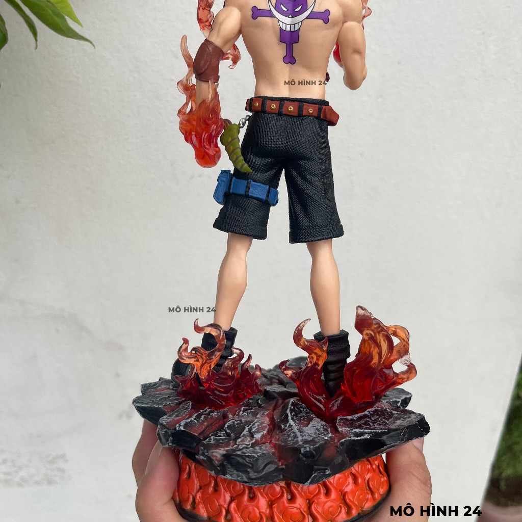 Mô hình nhân vật Portgas D Ace Dream F1 hàng cao cấp figure ACE cầm cầu lửa có base đẹp kỷ niệm 25 năm cao 25cm