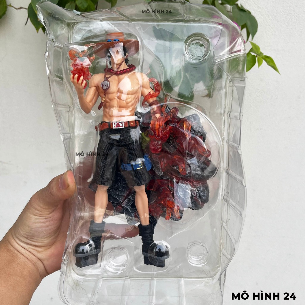 Mô hình nhân vật Portgas D Ace Dream F1 hàng cao cấp figure ACE cầm cầu lửa có base đẹp kỷ niệm 25 năm cao 25cm
