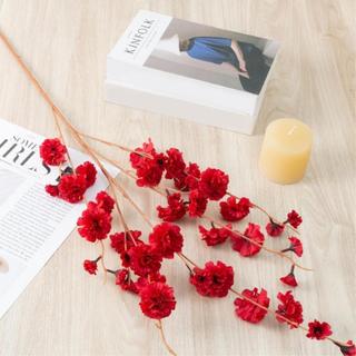 Cành hoa đào râu trang trí (thân cành màu trắng)