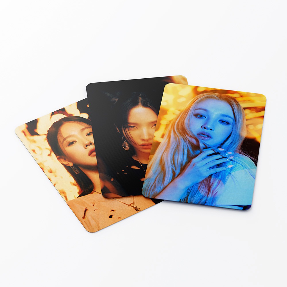 Trọn bộ 55 Lomo Card Bo Góc I-DLE HEAT