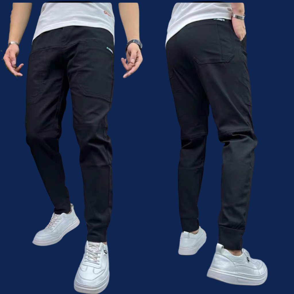 Quần Jogger nam Kiều Bào Shop Kaki co giãn Fullsize 55kg-75kg