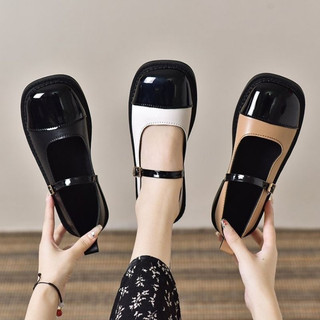 Giày búp bê nữ mũi vuông đơn giản