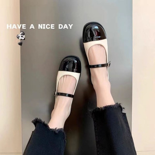 Giày búp bê nữ mũi vuông đơn giản