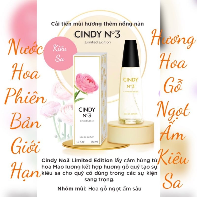 (50ml) Nước hoa Cindy N3 Limited Edition