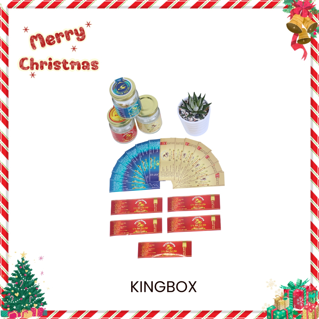 10 Tem dán thân hủ yến chưng sẵn có cán màng KINGBOX