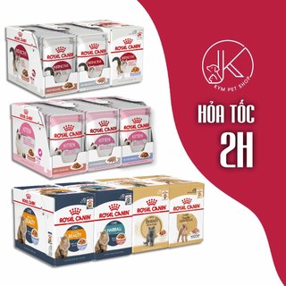 Royal canin pate hộp 12 gói chó mèo cưng