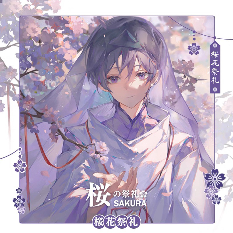 Card bo góc pola Genshin Impact Kabukimono Scaramouche Sakura hàng artist có bản quyền