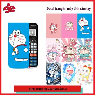 Decal trang trí máy tính cầm tay- hình đôremon