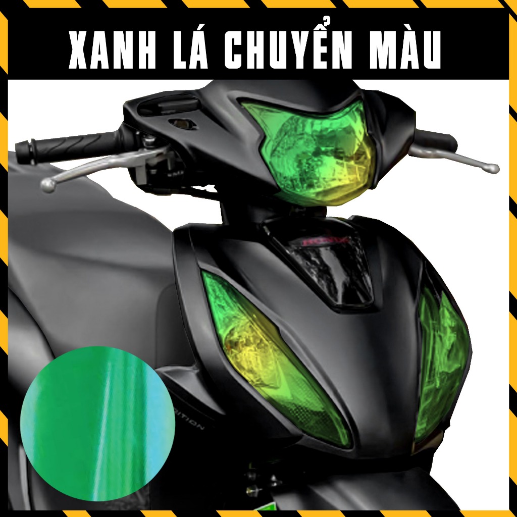 Film Chóa Đèn Titan Đổi Màu Xe Vision 2020 2021 2022 2023 | Miếng Dán Trang Trí Đèn Pha, Demi Chống Nước, Bền Màu