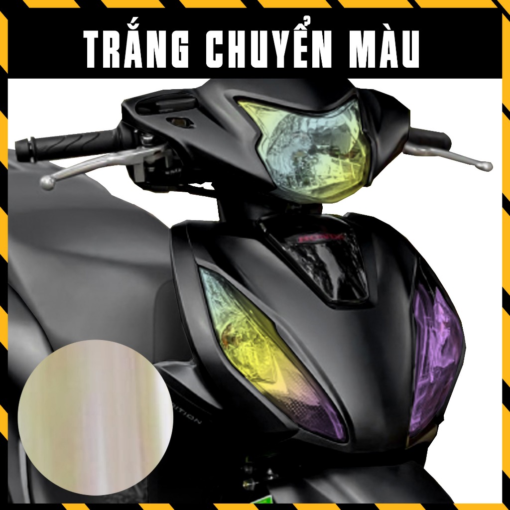 Film Chóa Đèn Titan Đổi Màu Xe Vision 2020 2021 2022 2023 | Miếng Dán Trang Trí Đèn Pha, Demi Chống Nước, Bền Màu