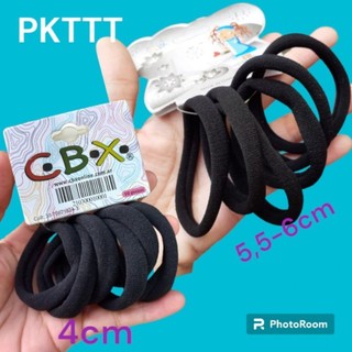Túi 6 dây thun cột tóc đen mịn