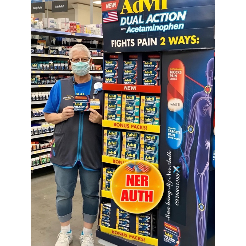 Advil Liqui Gels 240v của Mỹ