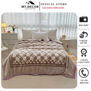 Chăn lông tuyết siêu dày dặn, chăn mền siêu mềm mại và ấm áp không rụng lông hàng cao cấp
