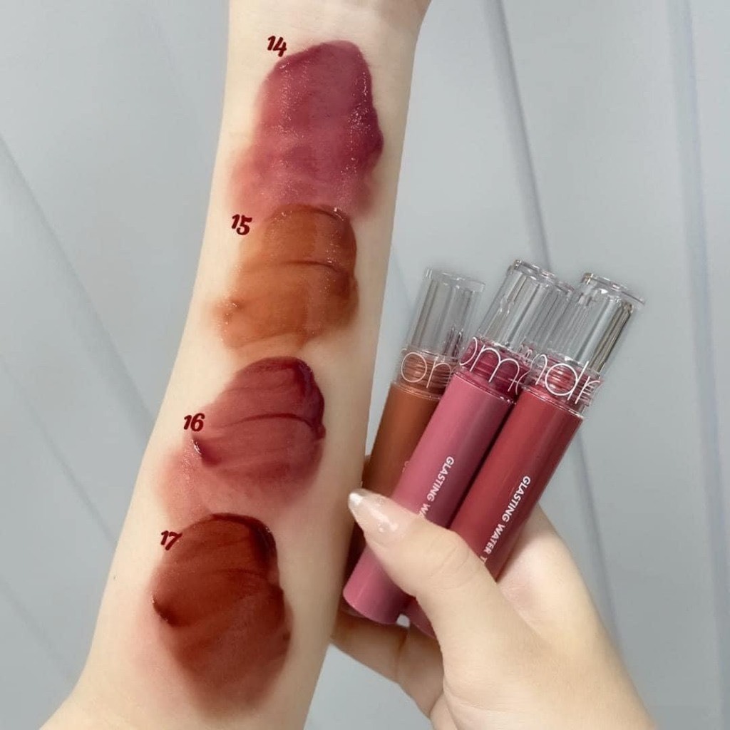 [NEW] Son tint nước siêu lì Romand Glasting Water Tint 2019 (Có Sẵn) 14 15 16 17