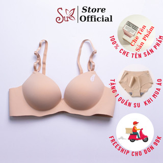 Áo Ngực Su Không Gọng Hình Chiếc Lá 2 Quây Cài Sau Đệm 3cm A01