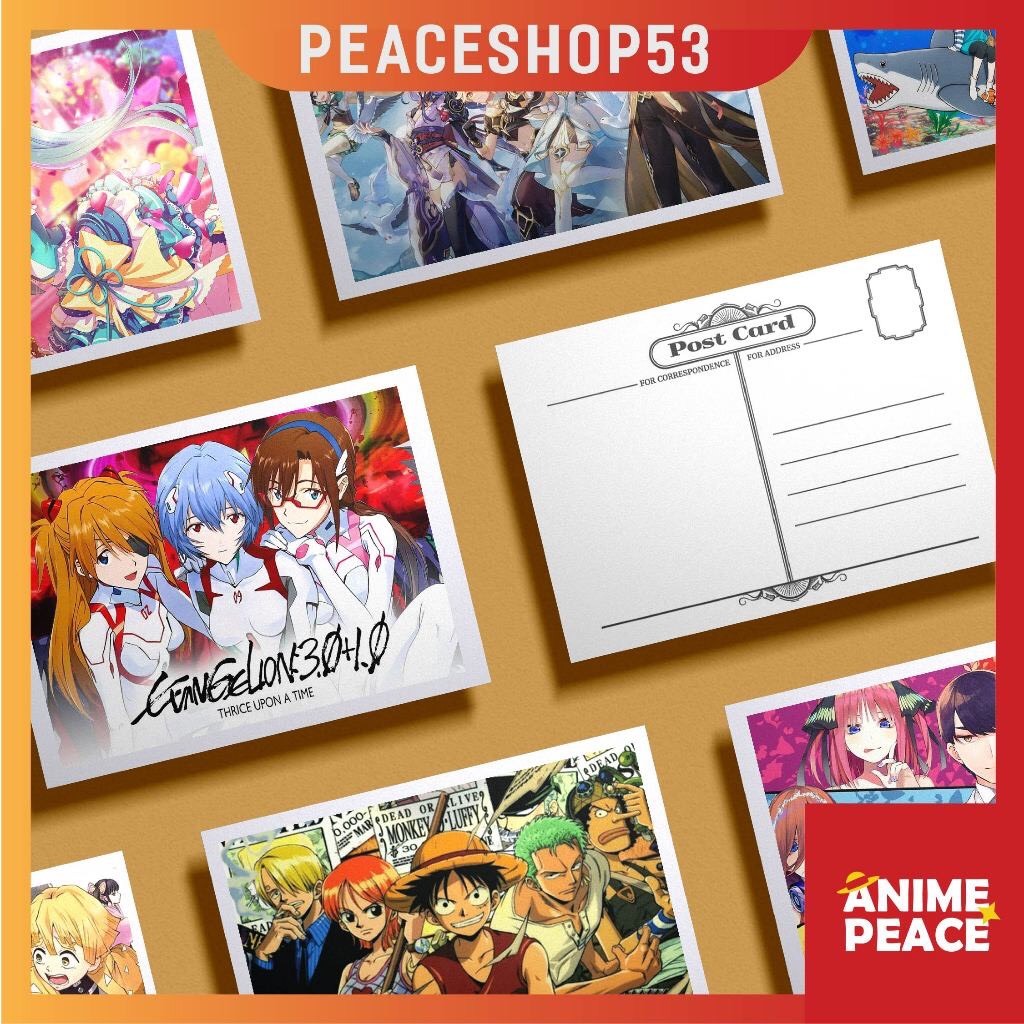 Set 5 Ảnh Postcard ngẫu nhiên Anime Manga One Piece Hatsune Miku Genshin …Postcard Quà Tặng Trang Trí Anime Manga PC01