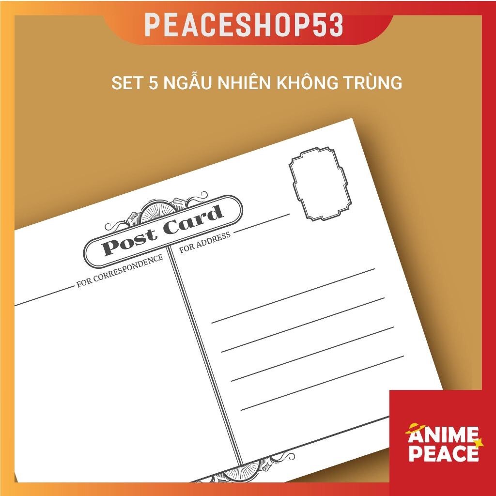 Set 5 Ảnh Postcard ngẫu nhiên Anime Manga One Piece Hatsune Miku Genshin …Postcard Quà Tặng Trang Trí Anime Manga PC01